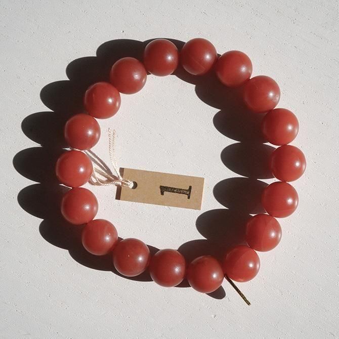 ラサ産赤瑪瑙ブレスレット1 - 天然石ショップ「ワイオリ