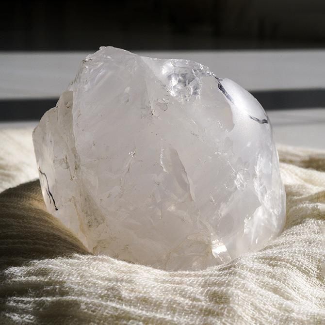 天然石 メタモルフォシス メタモルフォーシスクォーツ原石・スター印付き1 - 天然石ショップ