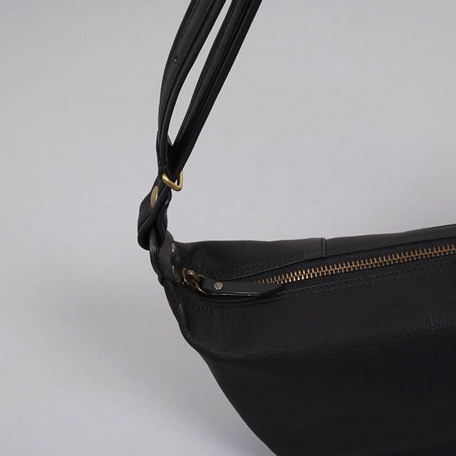 Goat Leather Mini Shoulder Bag #Black [BAG17]