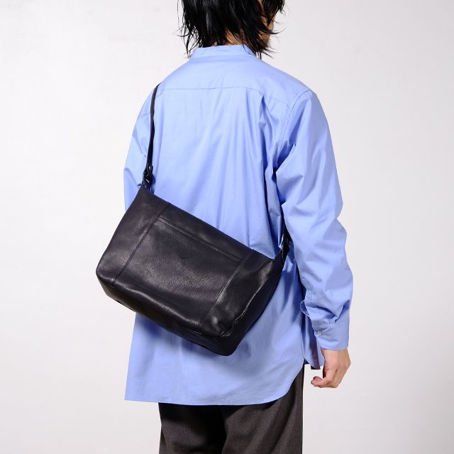 Goat Leather Shoulder Bag #Black [BAG18]