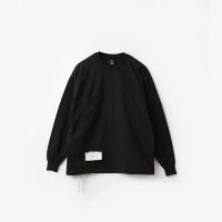 HESTRADA Gee-Wiz L/S SWITCH POCKET TEE with ATHLETIC SHOE LACE #BLACK [310]