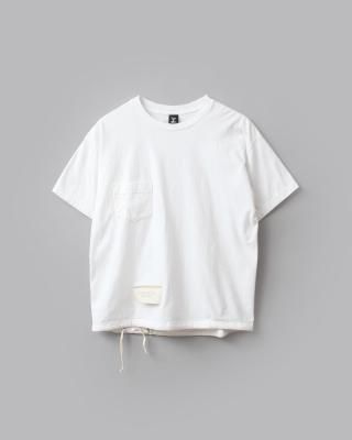 HESTRADA Gee-Wiz S/S SWITCH POCKET TEE W/ATHLETIC SHOE LACE #White [309]