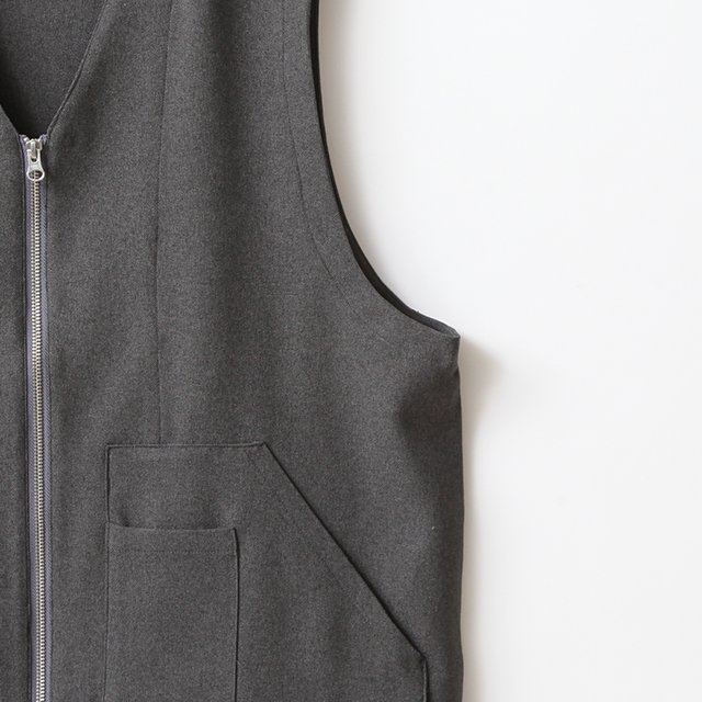 Game Vest Zip Up #Charcoal [SGGM-018-ZP-S]