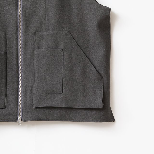 Game Vest Zip Up #Charcoal [SGGM-018-ZP-S]