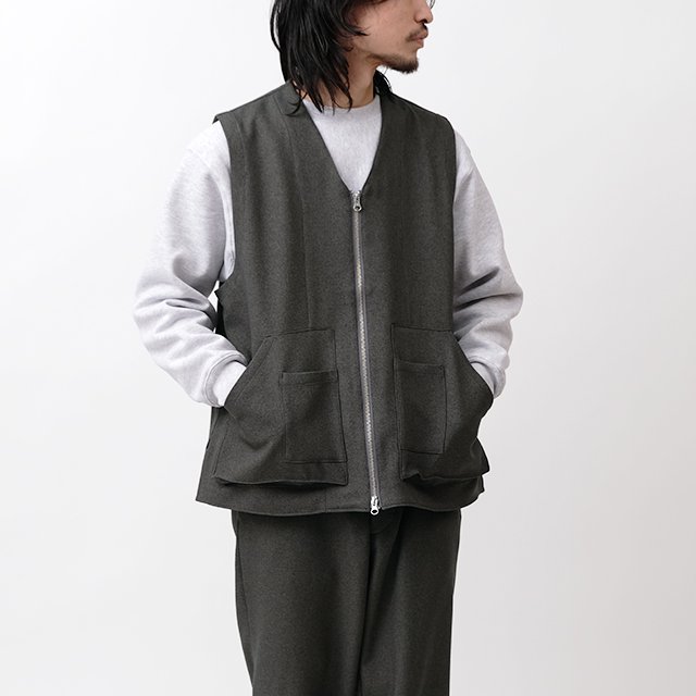 Game Vest Zip Up #Charcoal [SGGM-018-ZP-S]