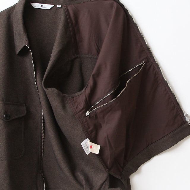 Worker Zip Blouson #Brown [SGGM-008]