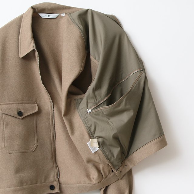 Worker Zip Blouson #Beige [SGGM-008]