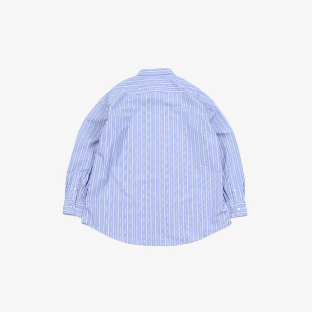 is-ness VENTILATION LONG SLEEVE SHIRT #STRIPE[31SSSHT02]｜Silver and