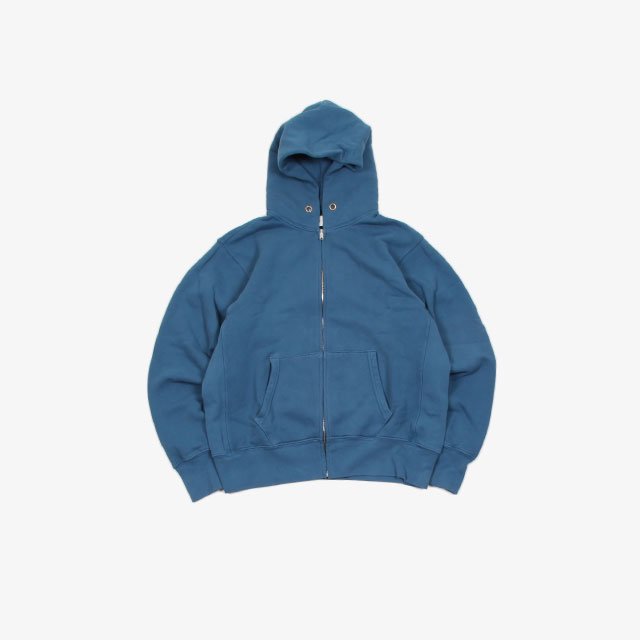 blue cropped zip up hoodie