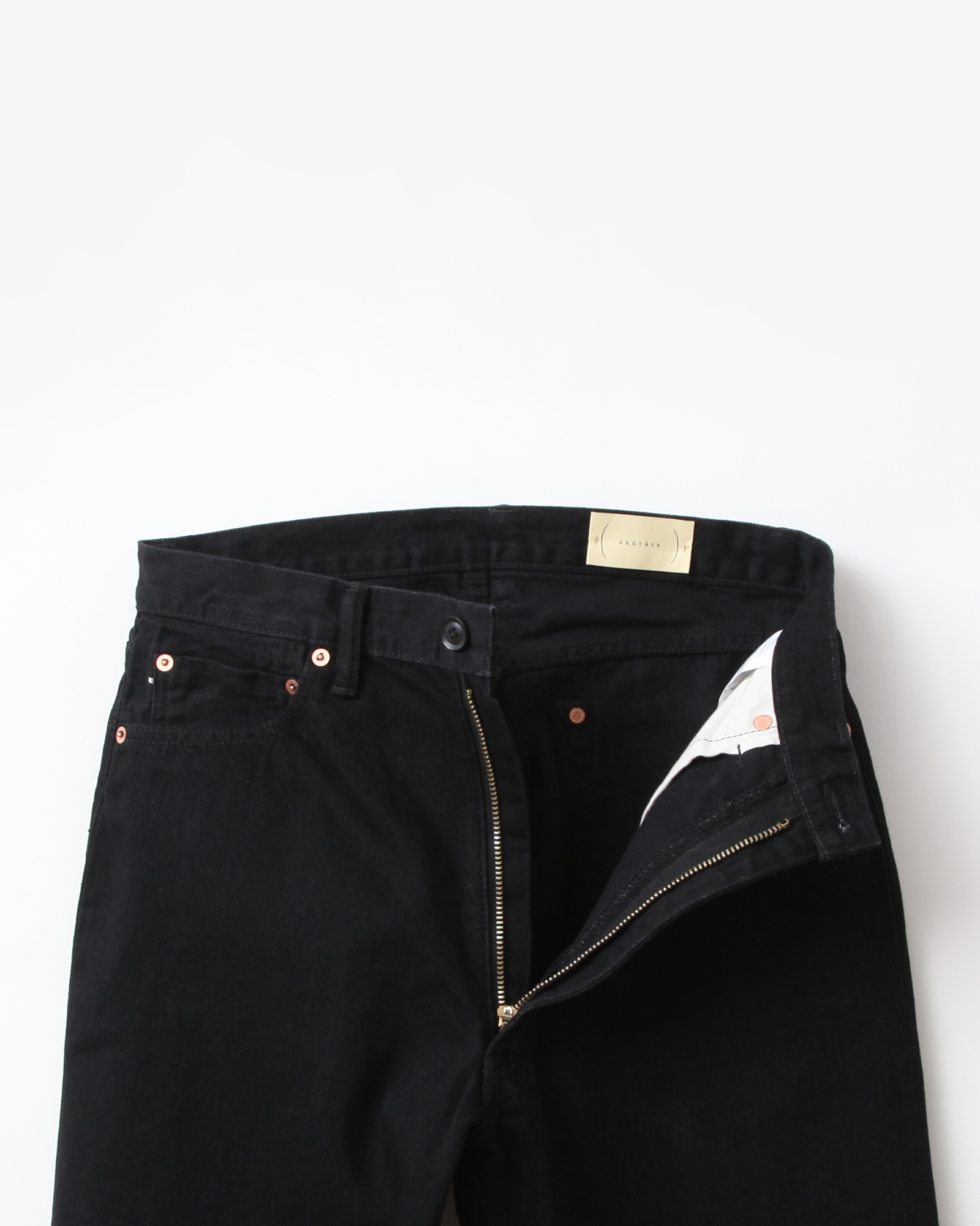 cantate Denim Flare Trousers #BLACK [CA0514]｜Silver and