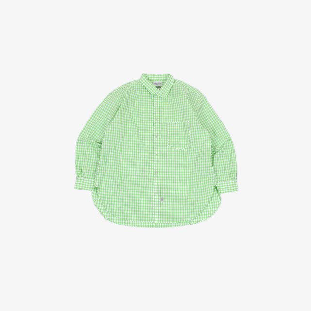 Italian Collar SH #Sea Green Gingham [MPSM-2004S]