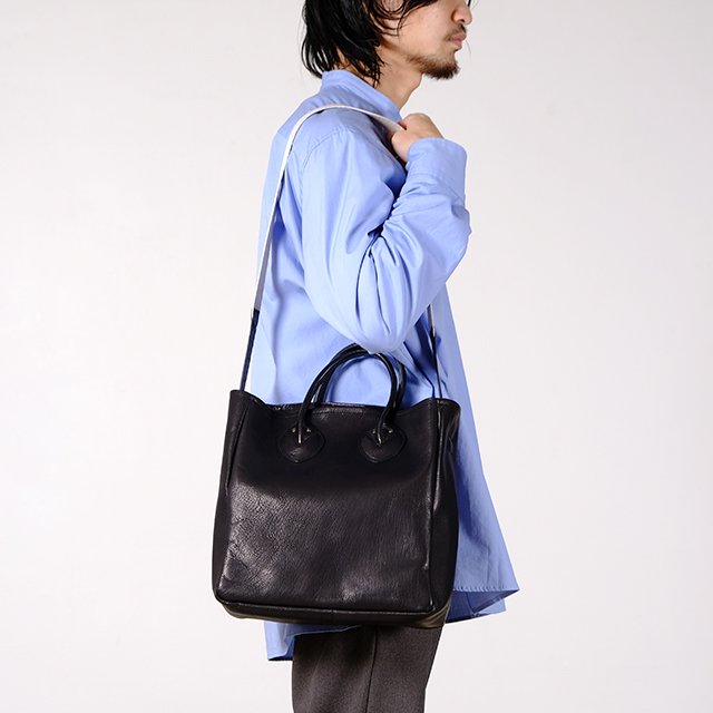 Small Tote Bag - Goat Leather #Black [BAG42]