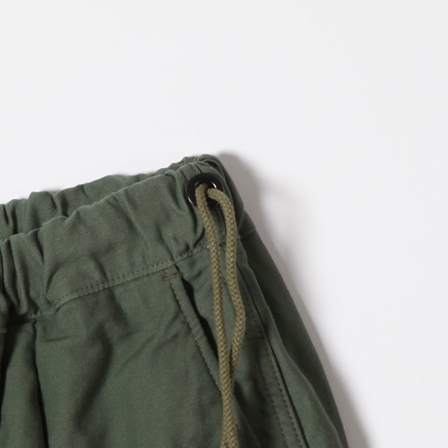 DEFORMER DRAWSTRING SHORT PANT EX.U.S.MILITARY BAGS BARRACKS DEADSTOCK  #OLIVE [3007]