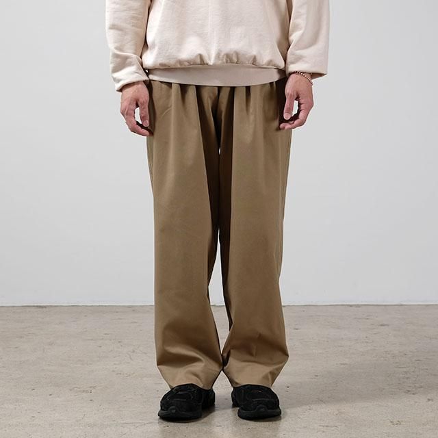 SUPEオーラリーSUPER FINE WOOL COTTON TWILL SLACKS - スラックス