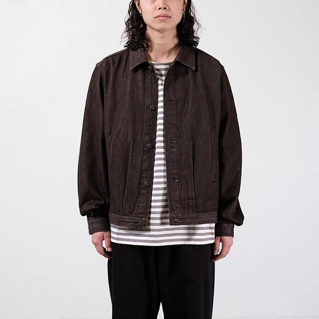 AURALEE WASHED HARD TWIST DENIM BLOUSON seven-health.com