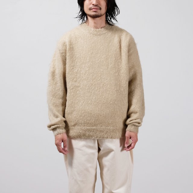 BRUSHED SUPER KID MOHAIR KNIT P/O トップス ニット/セーター