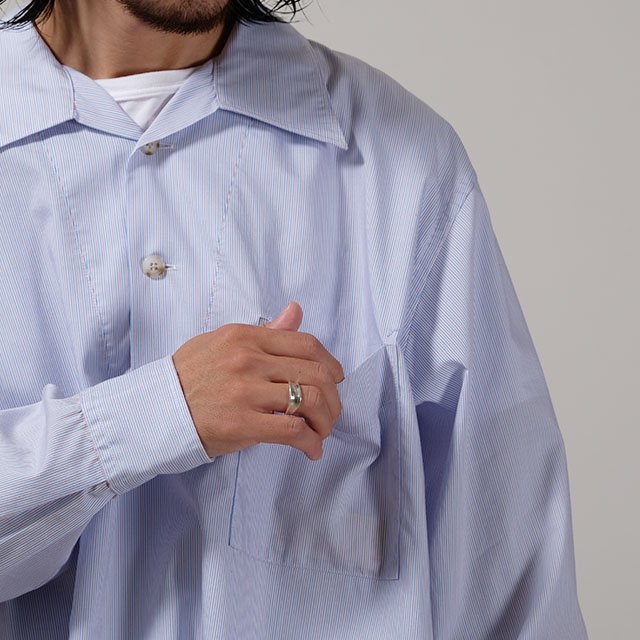 Marvine Pontiak shirt makers Auggie P/O SH #Blue ST [MPSM-2103S