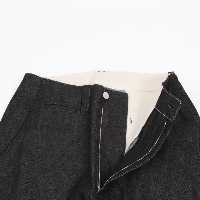 E.TAUTZ CORE FIELD TROUSERS DENIM #13:BLACK [XTRS06 1010]｜Silver