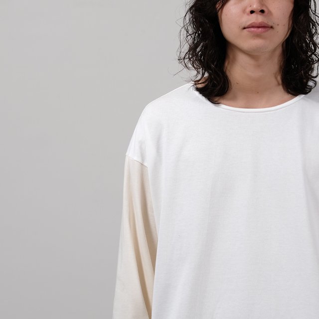 ANDER LS US BOX TEE #OFF/NATURAL [A-25]｜Silver and Gold Online Store