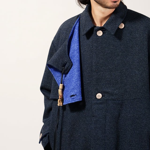 amachi. Trajectory Coat #Blue Green [AY9-3]｜Silver and Gold Online Store