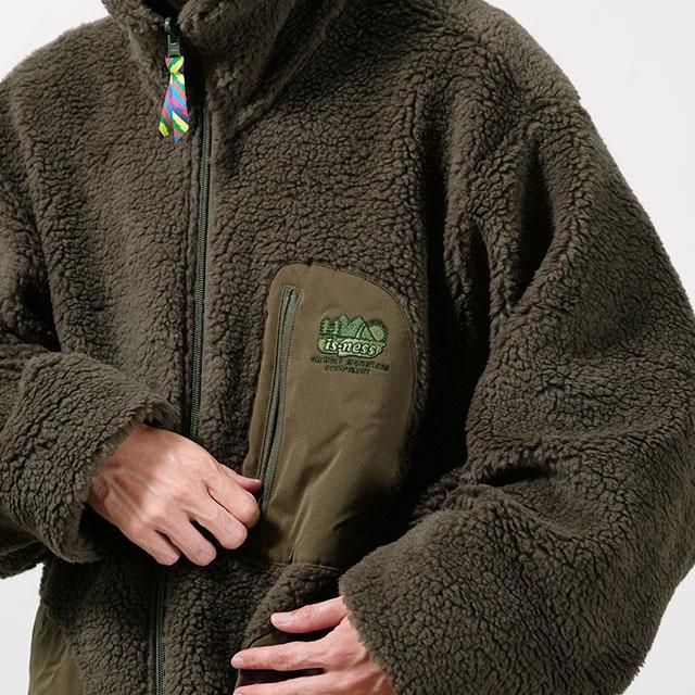 THE HOLY - MOUNTAIN FLEECE JACKET #KHAKI [1003AWJK05]