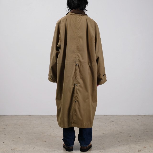 Ex Long Coat #Khaki Brushed Twill [003-EQ]