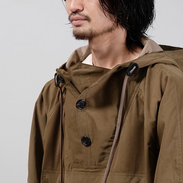 PORTRAITE P/OAnorak #Khaki Brushed Twill-