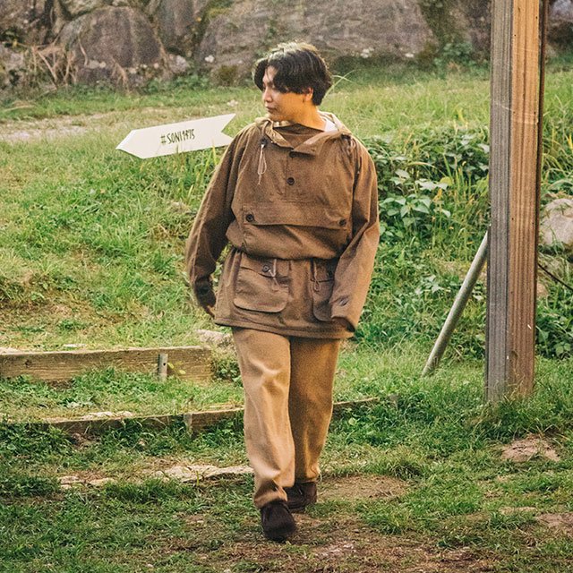 P/O Anorak #Khaki Brushed Twill [004-EQ]