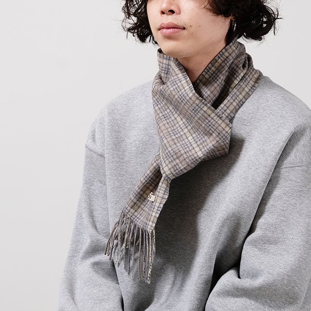 AURALEE 19AW CASHMERE NARROW STOLE グレー 【人気商品！】 9000円