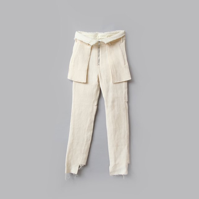 GAUZE TROUSERS #OFF WHITE [MID21FW-P04]