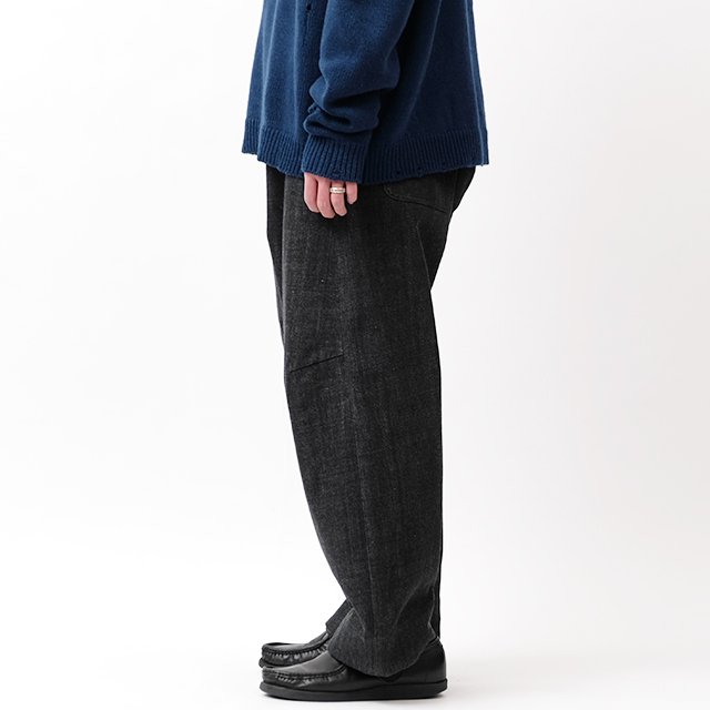 DENIM TROUSERS #BLACK [O12TR1-SP]