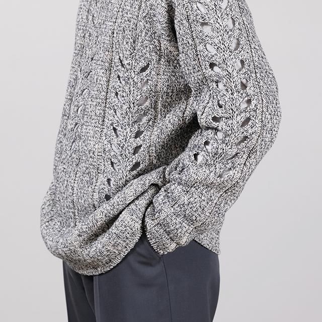 AURALEE MIX BOUCLE MESH KNIT P/O www.sudouestprimeurs.fr