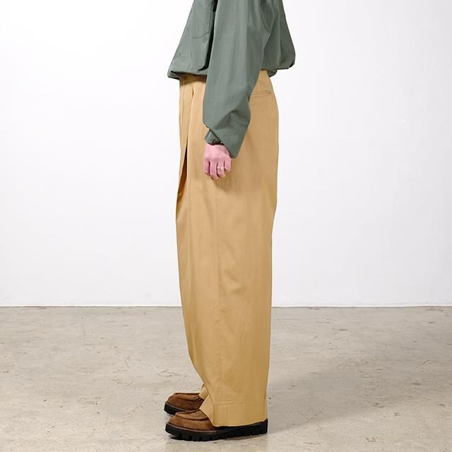 グラフペーパーblurhms Dry Gabardine Wide Easy Slacks - スラックス