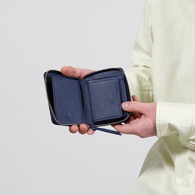 WAPROLUX ROUND PALM WALLET #Navy Blue