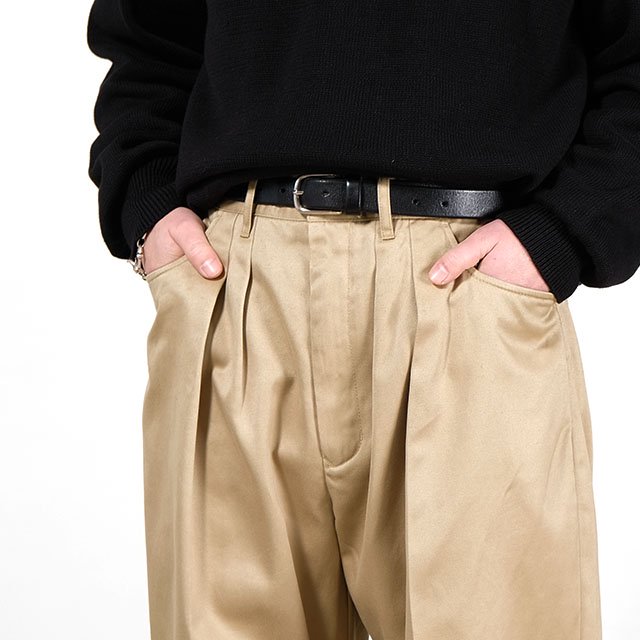 Beige】FARAH Two-tuck Wide Pants - その他