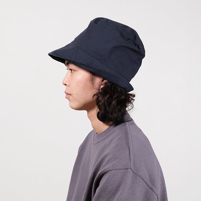 Engineered Garments Bucket Hat - Cotton Duracloth Poplin C #Navy  [KM316]｜Silver and Gold Online Store