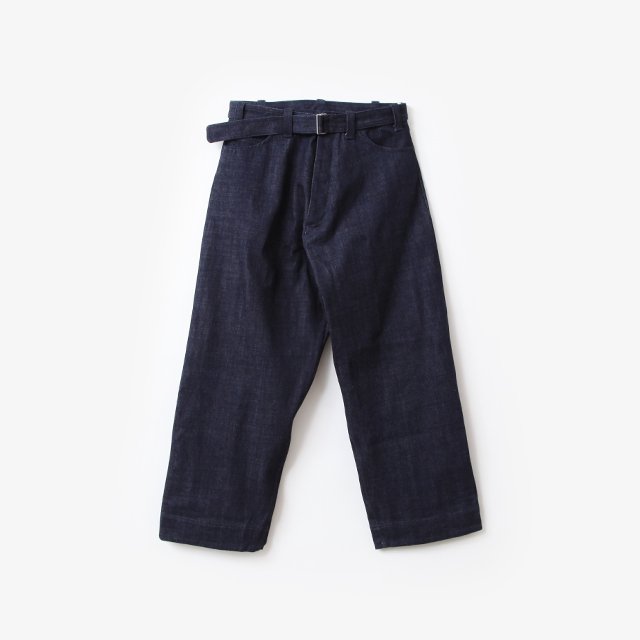 DENIM TROUSERS ORGANIC SELVEDGE DENIM #INDIGO [O13TR2]