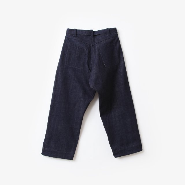 DENIM TROUSERS ORGANIC SELVEDGE DENIM #INDIGO [O13TR2]