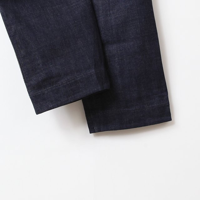 DENIM TROUSERS ORGANIC SELVEDGE DENIM #INDIGO [O13TR2]