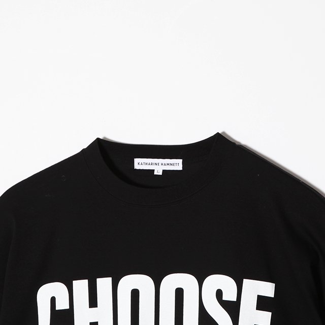 SLOGAN BIG TEE #BLACK [163646533]