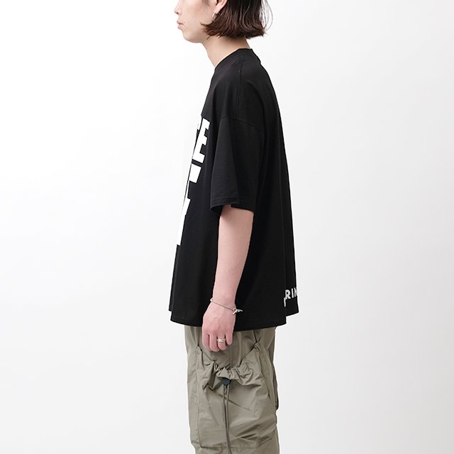 SLOGAN BIG TEE #BLACK [163646533]