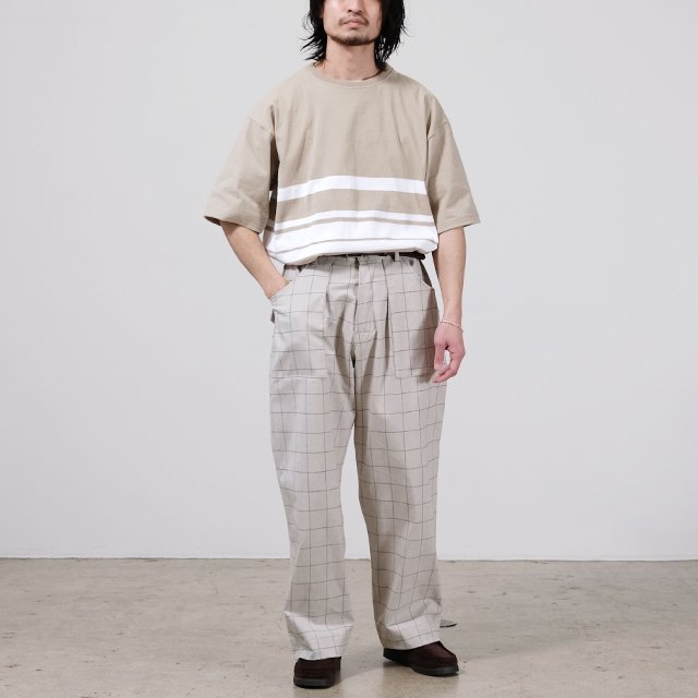 BAKER PANT - D's Fablic #GREY CHECK [P-001]