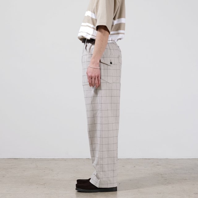 BAKER PANT - D's Fablic #GREY CHECK [P-001]