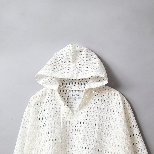 SEAN NISH/ CROSS LACE BAJA HOODIE-