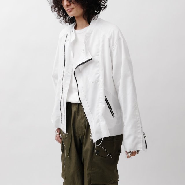 OVERSIZED RIDERS SHIRT #WHITE size:M type:B [OP-357]