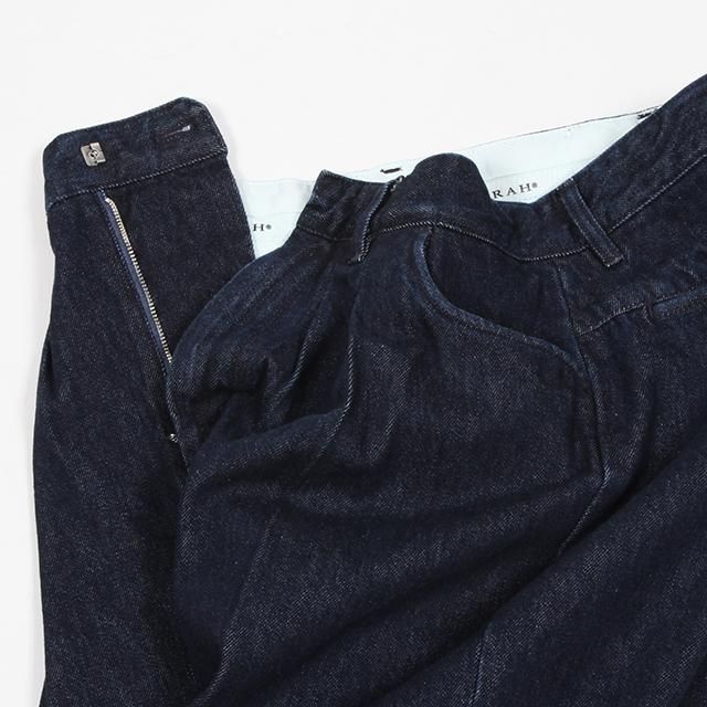 Two-tuck Wide Tapered Pants - 13OZデニム ムラ糸デニム #NAVY [FR0202-M4008]