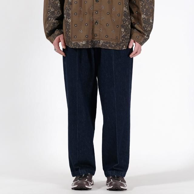 Two-tuck Wide Tapered Pants - 13OZデニム ムラ糸デニム #NAVY [FR0202-M4008]