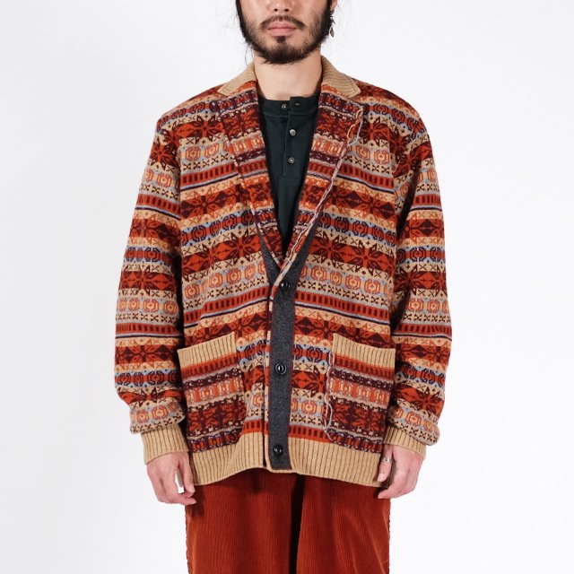 kolor BEACON フェアアイル JKT CARDIGAN #B-CAMEL BASE [22WBM-N02331