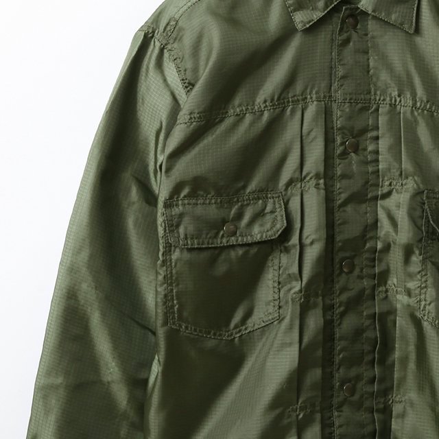 2ND TYPE JACKET U.S. MILITARY 80'S PARACHUTE CLOTH US MIL.SPEC.DOT BUTTON  SCOVILL #A.GREEN [4009]
