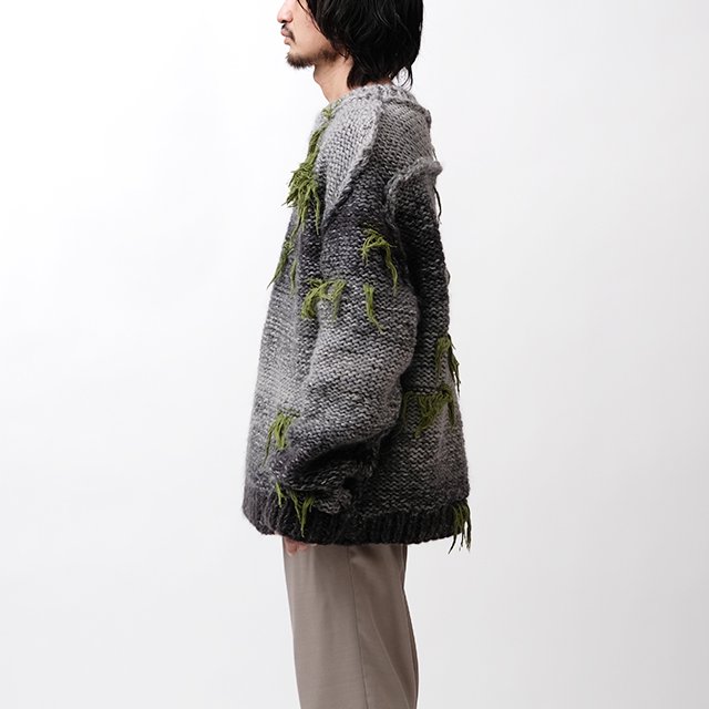 Amachi. Gradation Knit Green-